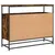 Produktbild 8 för Skänk rökfärgad ek 100x35x80 cm konstruerat trä