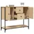Produktbild 4 för Skänk sonoma-ek 100x36x85 cm konstruerat trä