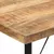 Produktbild 5 för Barbord 180x70x107 cm massivt mangoträ och järn