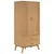 Produktbild 2 för Garderob OLDEN brun 76,5x53x172 cm massiv furu