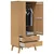 Produktbild 5 för Garderob OLDEN brun 76,5x53x172 cm massiv furu
