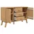 Produktbild 7 för Skänk OLDEN brun 114x43x73,5 cm massiv furu
