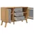 Produktbild 7 för Skänk OLDEN grå & brun 114x43x73,5cm massiv furu