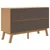Produktbild 10 för Skänk OLDEN grå & brun 114x43x73,5cm massiv furu