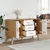 Produktbild 4 för Skänk OLDEN vit och brun 114x43x73,5cm massiv furu