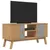 Produktbild 5 för Tv-bänk OLDEN grå och brun 114x43x57 cm massiv furu