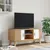 Produktbild 3 för Tv-bänk OLDEN vit och brun 114x43x57 cm massiv furu