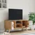 Produktbild 4 för Tv-bänk OLDEN vit och brun 114x43x57 cm massiv furu
