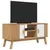 Produktbild 5 för Tv-bänk OLDEN vit och brun 114x43x57 cm massiv furu
