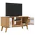 Produktbild 6 för Tv-bänk OLDEN vit och brun 114x43x57 cm massiv furu