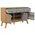 Produktbild 7 för Skänk OLDEN grå & brun 114x43x73,5cm massiv furu
