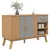 Produktbild 5 för Skänk OLDEN grå & brun 114x43x73,5cm massiv furu