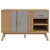 Produktbild 8 för Skänk OLDEN grå & brun 114x43x73,5cm massiv furu