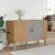 Produktbild 3 för Skänk OLDEN grå & brun 114x43x73,5cm massiv furu