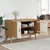 Produktbild 4 för Skänk OLDEN vit och brun 114x43x73,5 cm massiv furu