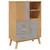 Produktbild 2 för Skänk OLDEN grå & brun 85x43x125 cm massiv furu