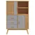 Produktbild 7 för Skänk OLDEN grå & brun 85x43x125 cm massiv furu