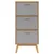 Produktbild 6 för Skoskåp OLDEN grå & brun 55x35x120 cm massiv furu