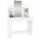 Sminkbord med spegel vit 96x39x142 cm