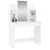 Produktbild 3 för Sminkbord med spegel vit 96x39x142 cm
