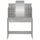 Sminkbord med spegel grå sonoma 96x39x142 cm