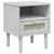 Produktbild 2 för Sängbord SENJA rottinglook vit 40x35x48 cm massiv furu