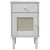 Produktbild 6 för Sängbord SENJA rottinglook vit 40x35x65 cm massiv furu