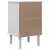 Produktbild 8 för Sängbord SENJA rottinglook vit 40x35x65 cm massiv furu