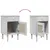 Produktbild 9 för Sängbord SENJA rottinglook vit 40x35x65 cm massiv furu