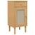 Produktbild 2 för Sängbord SENJA rottinglook brun 40x35x80 cm massiv furu