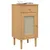 Produktbild 3 för Sängbord SENJA rottinglook brun 40x35x80 cm massiv furu
