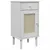Produktbild 2 för Sängbord SENJA rottinglook vit 40x35x80 cm massiv furu