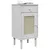 Produktbild 3 för Sängbord SENJA rottinglook vit 40x35x80 cm massiv furu