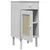 Produktbild 6 för Sängbord SENJA rottinglook vit 40x35x80 cm massiv furu