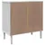 Produktbild 8 för Sidobord SENJA rottinglook vit 80x40x80 cm massiv furu