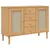Produktbild 2 för Sidobord SENJA brun 112x40x80 cm massiv furu