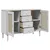 Produktbild 6 för Sidobord SENJA rottinglook vit 112x40x80 cm massiv furu