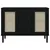 Produktbild 5 för Sidobord SENJA rottinglook svart 112x40x80 cm massiv furu
