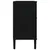 Produktbild 7 för Sidobord SENJA rottinglook svart 112x40x80 cm massiv furu