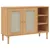 Produktbild 2 för Sidobord SENJA rottinglook brun 112x40x80 cm massiv furu