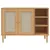 Produktbild 5 för Sidobord SENJA rottinglook brun 112x40x80 cm massiv furu