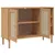 Produktbild 6 för Sidobord SENJA rottinglook brun 112x40x80 cm massiv furu