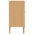 Produktbild 7 för Sidobord SENJA rottinglook brun 112x40x80 cm massiv furu