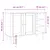 Produktbild 10 för Sidobord SENJA rottinglook vit 112x40x80 cm massiv furu