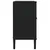 Produktbild 7 för Sidobord SENJA rottinglook svart 112x40x80 cm massiv furu