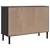 Produktbild 8 för Sidobord SENJA rottinglook svart 112x40x80 cm massiv furu