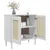 Produktbild 4 för Sidobord SENJA rottinglook vit 80x35x80 cm massiv furu