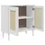 Produktbild 6 för Sidobord SENJA rottinglook vit 80x35x80 cm massiv furu