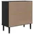 Produktbild 8 för Sidobord SENJA rottinglook svart 80x35x80 cm massiv furu