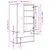Produktbild 11 för Garderob SENJA rottinglook brun 90x55x175 cm massiv furu